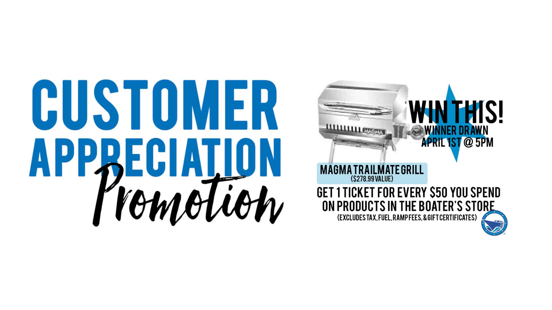 Boater's Store Customer Appreciation Promotion